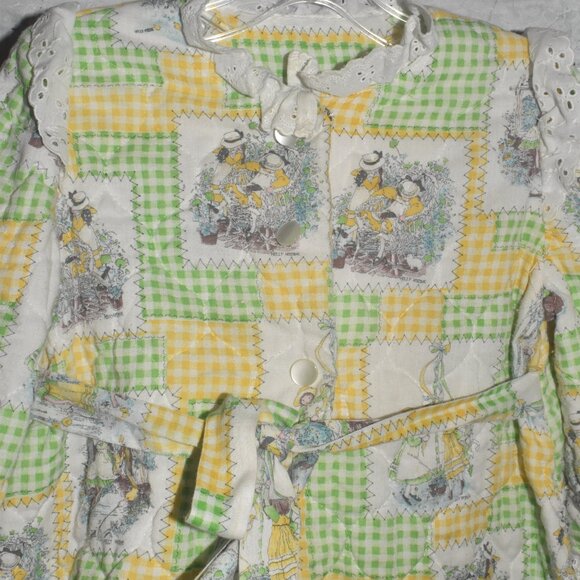 Vintage Alice in Wonderland Old Fabric Stunning Light Jacket 2T-4T - Picture 5 of 10